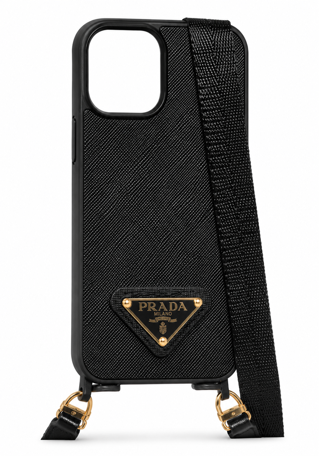 Coque noire avec cordon